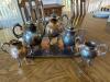 Victorian-Style Silverplate Tea and Coffee Service with Tray