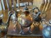 Victorian-Style Silverplate Tea and Coffee Service with Tray - 2