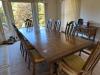 Dining Table and Chairs in Traditional Style with Upholstered Seats - 2