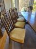 Dining Table and Chairs in Traditional Style with Upholstered Seats - 5