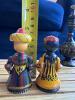 Decorative Hand Painted Folk Art Trinket dolls and Genie bottle - 4