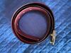 Yves Saint Laurent Black Leather Belt with Square Buckle - 2