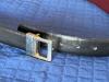 Yves Saint Laurent Black Leather Belt with Square Buckle - 3