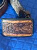 Western-Style Tooled Leather Belt With Deer Motif Buckle - 4