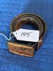 Western-Style Tooled Leather Belt With Deer Motif Buckle - 5