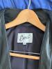 Multiple Coats, Black, Two Blue, and a Tan Trench Coat with accesories - 4