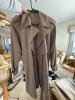 Multiple Coats, Black, Two Blue, and a Tan Trench Coat with accesories - 8