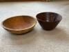 Wooden Bowls, Primitive-Style