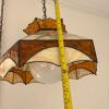 Stained Glass Floral-Pattern Hanging Pendant Lamp - 11