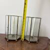 Pair of Hexagonal Candle Lanterns - 6