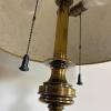 Pair of Brass-Tone Table Lamps with Patterned Shades - 6