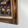 56.75" x 32.5" Framed Market Scene Oil Painting, Signed - 4