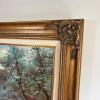 56.75" x 32.5" Framed Market Scene Oil Painting, Signed - 5