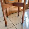 Floor Globe on Wooden Rolling Stand - 4