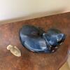 Ceramic and Stone Cat Figurines - 3