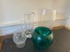 Glass Pitcher, Vase, Bowl and Snifter-Style Vessel - 3