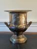 Silver-Plated Urn with Handles in Classical Style
