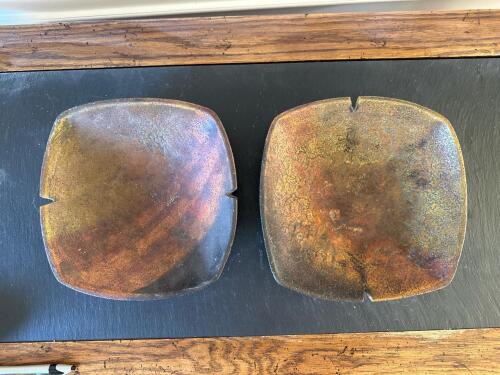 Pair of Italian Brutalist-Style Tauber Bowls for Raymor