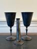 Sambonet Italy Silver Plate Goblets and Spanish Silver Plated Vase
