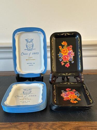 Metal Serving Trays, Class Reunion and Floral Design