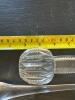 Glass Coasters With Silver-Plate Rims, Glass Swizzle Sticks, Glass Dumbbell & Amber Disk - 7