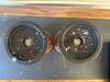 Pair of Woven Rattan Pillar Candle Holders with Assorted Candles - 5