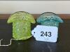 Pressed Glass Top Hat Vases, Daisy and Button Pattern - 11