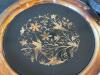 Decorative Brass Tray and Lidded Box with Inlaid Bird Motif - 2