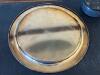 Decorative Brass Tray and Lidded Box with Inlaid Bird Motif - 4