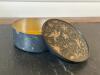 Decorative Brass Tray and Lidded Box with Inlaid Bird Motif - 7