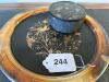 Decorative Brass Tray and Lidded Box with Inlaid Bird Motif - 10
