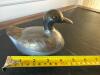 Metal Duck Trinket Box with Brass Details - 6