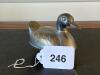 Metal Duck Trinket Box with Brass Details - 8