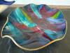 Art Glass Bowls in Swirled Blue and Multicolor Styles - 2