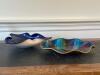 Art Glass Bowls in Swirled Blue and Multicolor Styles - 4
