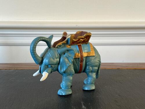 Cast Iron Elephant Still Bank in Painted Finish