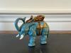Cast Iron Elephant Still Bank in Painted Finish