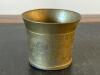 Brass Incense Burner, Brass Cup, and Enamel Floral Trays - 4