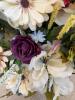 Handmade Wooden Planter With Artificial Floral Arrangement - 5