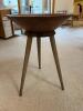 Tripod Wooden Bowl Stand in Mid-Century Modern Style