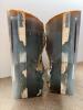 Pair of Polished Agate Stone Bookends - 2