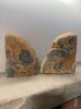 Pair of Polished Agate Stone Bookends - 4