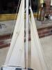 Decorative Coastal-Style Sailboat Model on Stand - 3