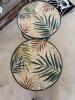 Pair of Mosaic Top Metal Accent Tables - 2