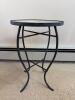 Pair of Mosaic Top Metal Accent Tables - 3