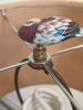 Brass Table Lamp With Burlap Shade and Bird Finial (table seperate) - 3