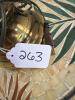Brass Table Lamp With Burlap Shade and Bird Finial (table seperate) - 11