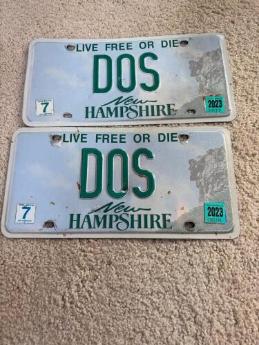New Hampshire Vanity License Plates DOS