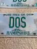 New Hampshire Vanity License Plates DOS - 2