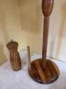 MIxed Kitchen Lot Knives, with Wooden Utensils - 6